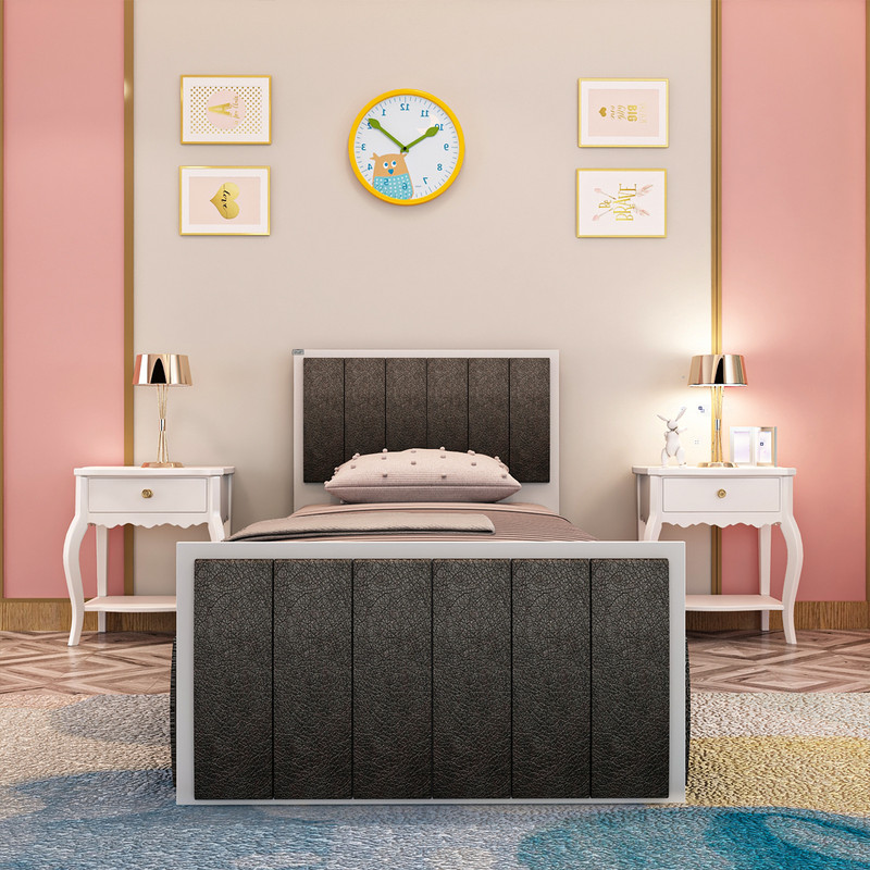 تخت خواب نوجوان کوچیل مدل KL853 سایز 80x180 سانتی متر