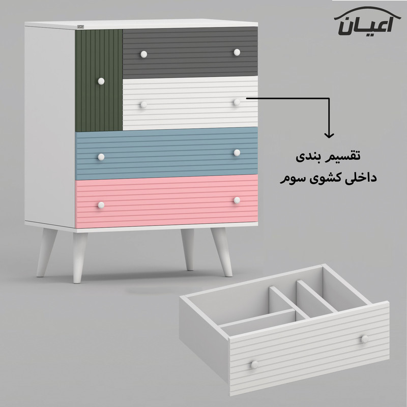 کنسول کوچیل مدل کافه بار کد KL945 طول 80 سانتی متر