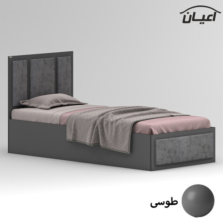 تخت خواب ملامینه یک نفره کوچیل مدل KL960 سایز 90x200 سانتی متر