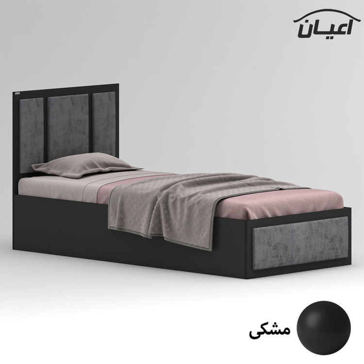 تخت خواب ملامینه یک نفره کوچیل مدل KL960 سایز 90x200 سانتی متر