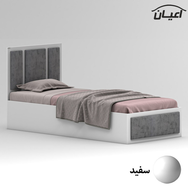 تخت خواب ملامینه یک نفره کوچیل مدل KL960 سایز 90x200 سانتی متر