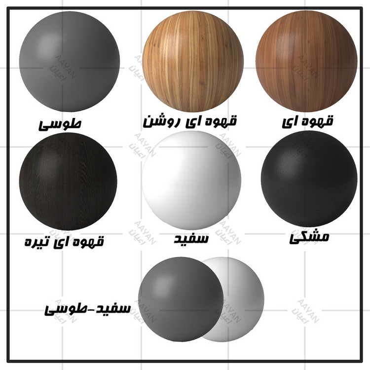 تخت خواب ملامینه یک نفره کوچیل مدل KL960 سایز 90x200 سانتی متر