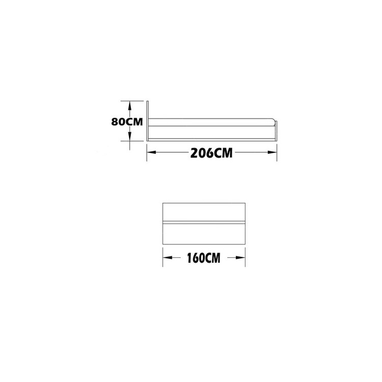 تخت خواب دو نفره کوچیل مدل KL274 سایز160x200 سانتی متر
