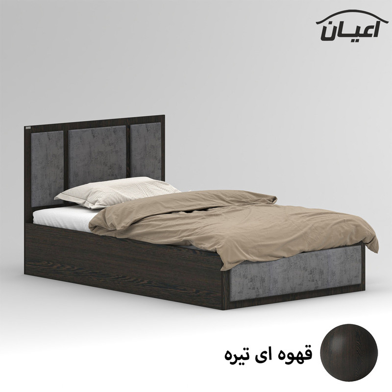 تخت خواب ملامینه یک نفره کوچیل مدل KL959 سایز 120x200 سانتی متر