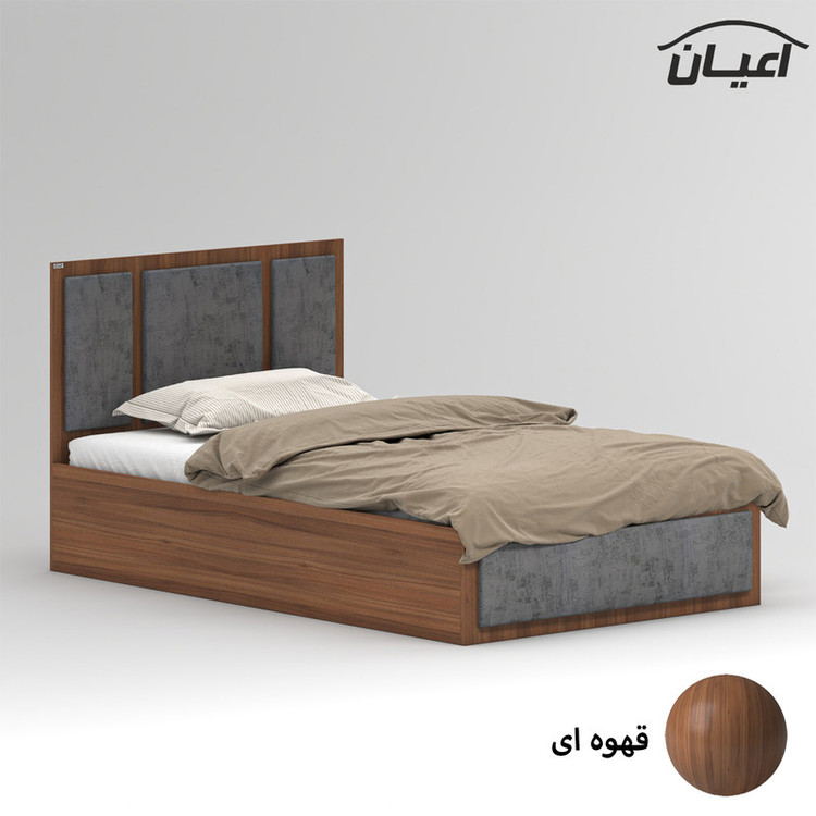 تخت خواب ملامینه یک نفره کوچیل مدل KL959 سایز 120x200 سانتی متر