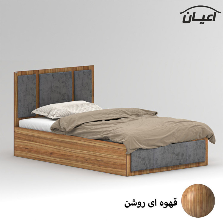 تخت خواب ملامینه یک نفره کوچیل مدل KL959 سایز 120x200 سانتی متر