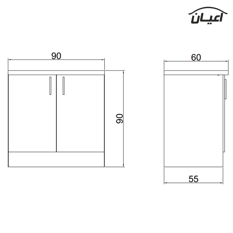 کابینت آشپزخانه کوچیل مدل KL CG15
