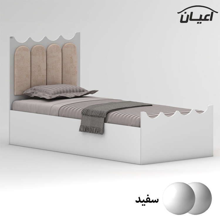 تخت خواب ام دی اف یک نفره کوچیل مدل KL956 سایز 90x200 سانتی متر