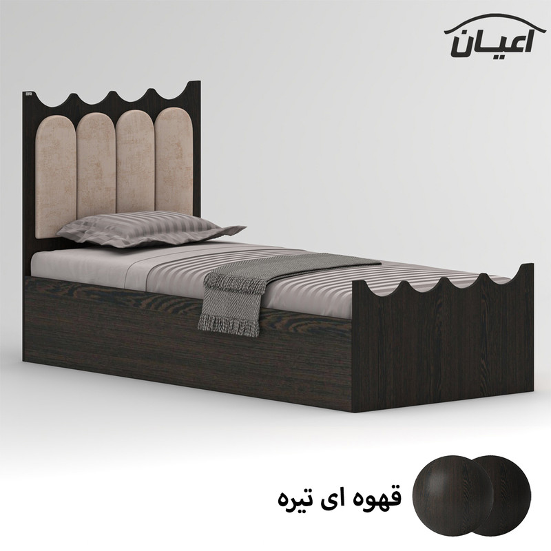تخت خواب ام دی اف یک نفره کوچیل مدل KL956 سایز 90x200 سانتی متر