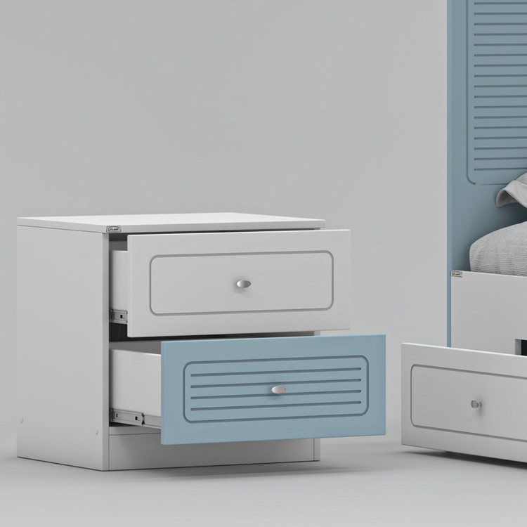 تخت خواب ملامینه دو نفره کوچیل مدل KL816 سایز 160x200 سانتی متر مجموعه دو عددی