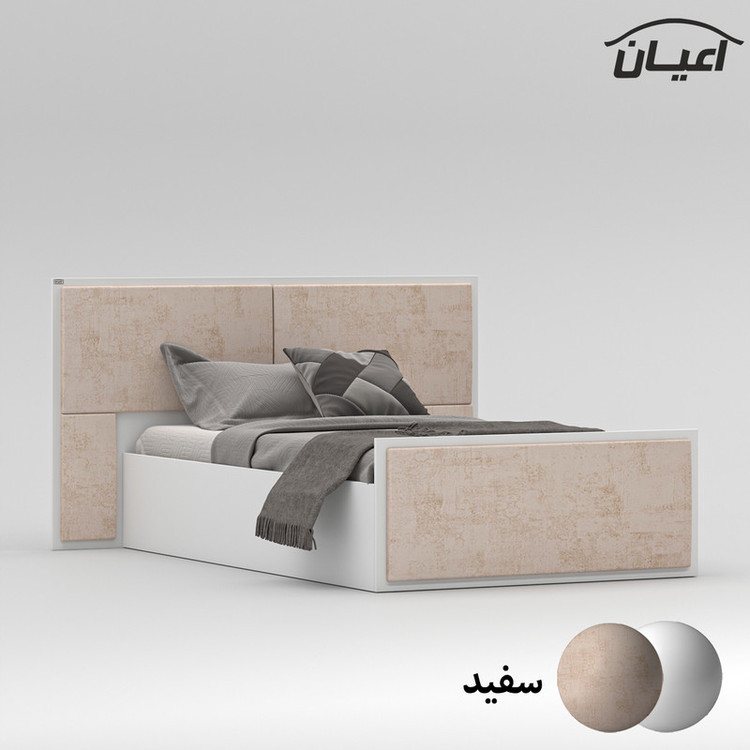 تخت خواب یک نفره کوچیل مدل KL781 سایز 120x200 سانتی متر