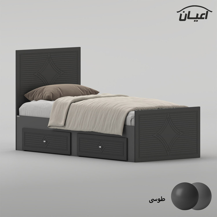 تختخواب ام دی اف یک نفره کوچیل مدل KL1026 سایز 80 * 180 سانتیمتر