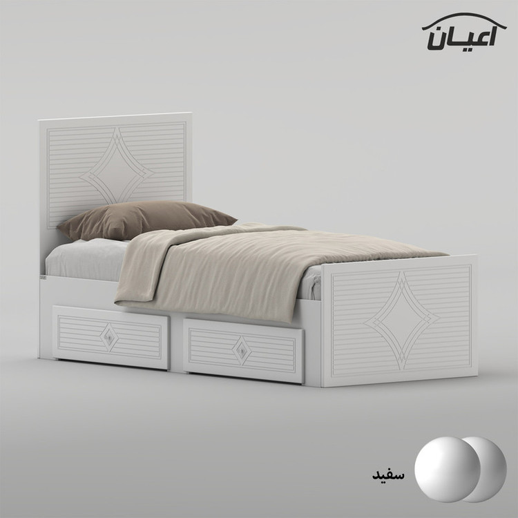 تختخواب ام دی اف یک نفره کوچیل مدل KL1026 سایز 80 * 180 سانتیمتر