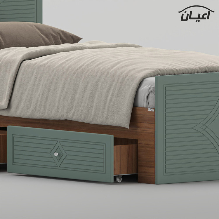 تختخواب ام دی اف یک نفره کوچیل مدل KL1026 سایز 80 * 180 سانتیمتر