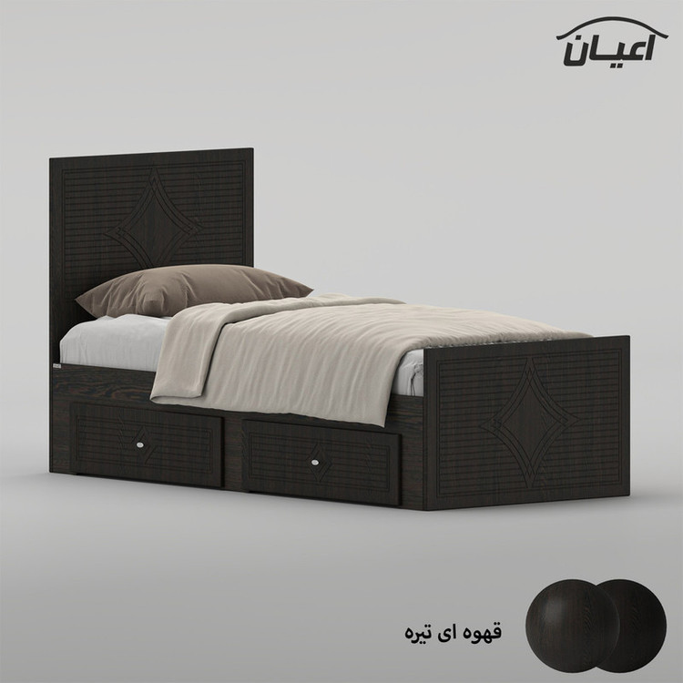 تختخواب ام دی اف یک نفره کوچیل مدل KL1026 سایز 80 * 180 سانتیمتر
