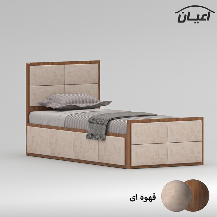 تخت خواب یک نفره کوچیل مدل KL842 سایز 90x200 سانتی متر