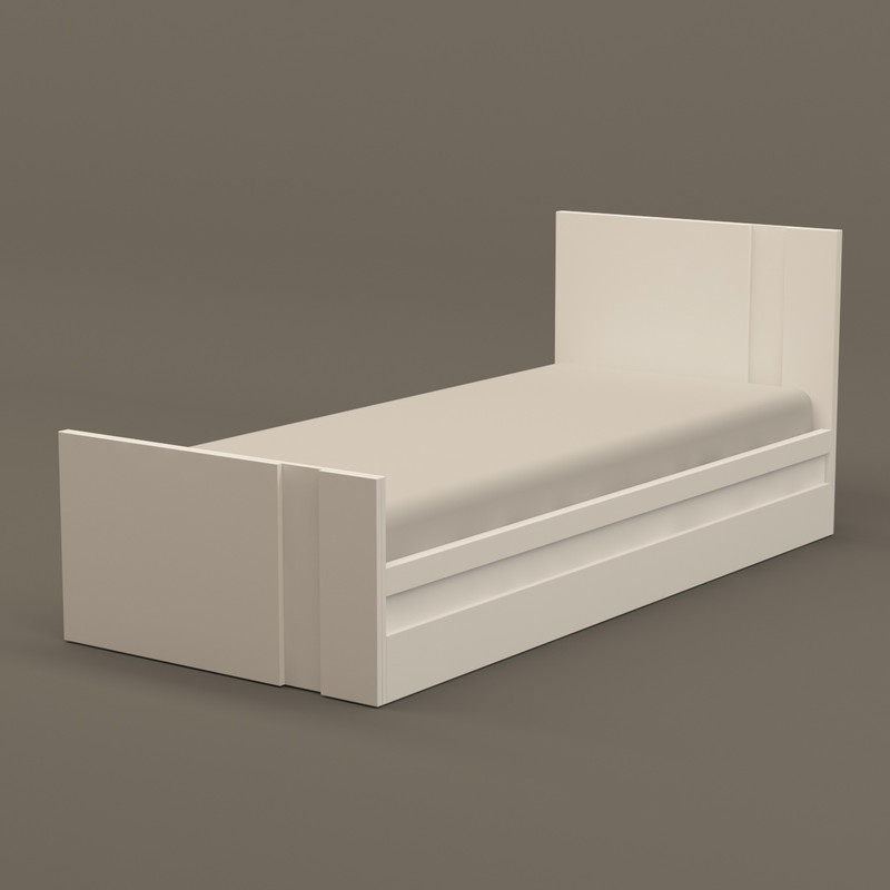 تخت خواب یکنفره کوچیل مدل KL318 سایز 90x200 سانتی متر