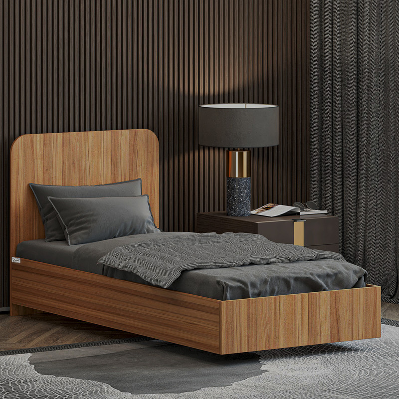 تخت خواب ملامینه یک نفره کوچیل مدل KL911 سایز 90x200 سانتی متر