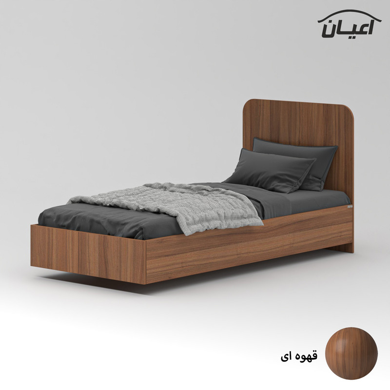 تخت خواب ملامینه یک نفره کوچیل مدل KL911 سایز 90x200 سانتی متر