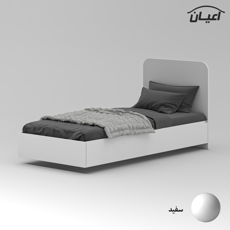 تخت خواب ملامینه یک نفره کوچیل مدل KL911 سایز 90x200 سانتی متر