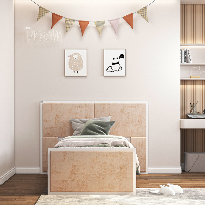 تخت خواب یک نفره کوچیل مدل KL782 سایز 90x200 سانتی متر