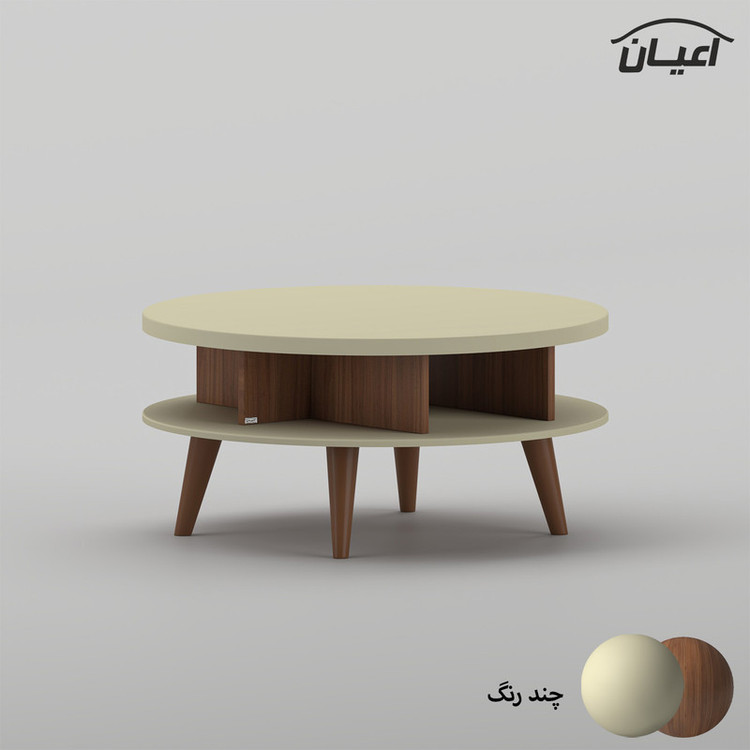 میز جلومبلی دایره ای کوچیل مدل KL1038