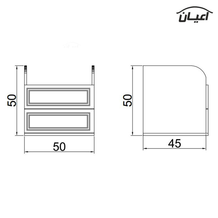 میز پاتختی کوچیل مدل KL401
