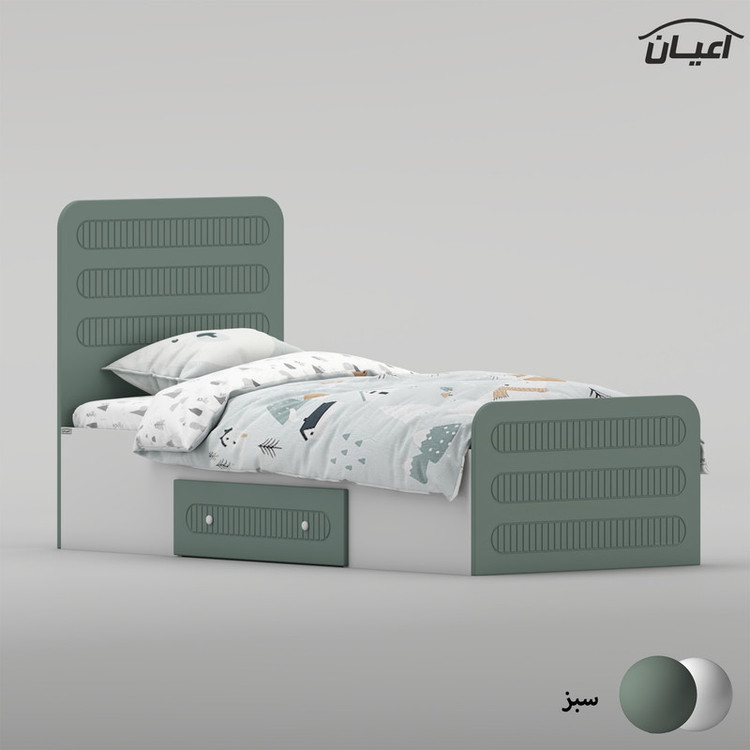 تختخواب ام دی اف یک نفره کوچیل مدل KL1041 سایز 80 * 180 سانتیمتر
