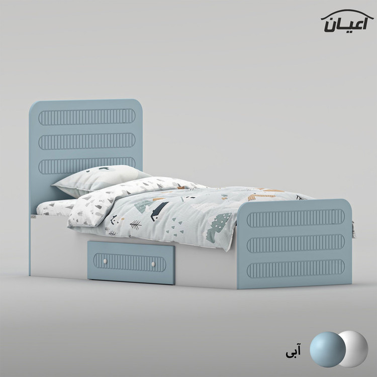 تختخواب ام دی اف یک نفره کوچیل مدل KL1041 سایز 80 * 180 سانتیمتر