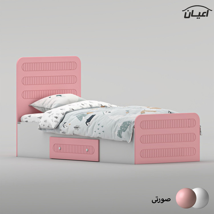 تختخواب ام دی اف یک نفره کوچیل مدل KL1041 سایز 80 * 180 سانتیمتر