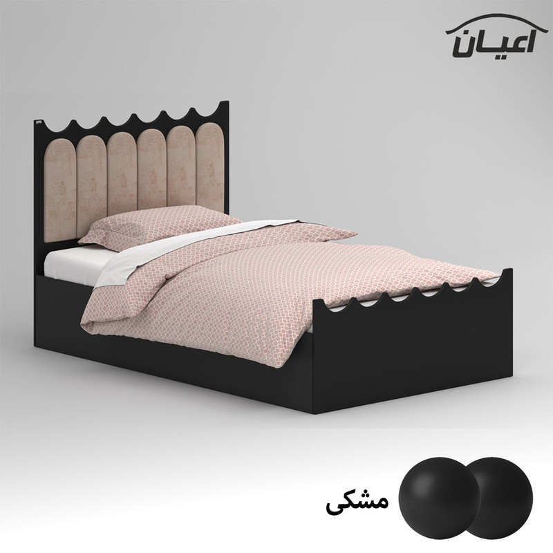 تخت خواب ام دی اف یک نفره کوچیل مدل KL955 سایز 120x200 سانتی متر