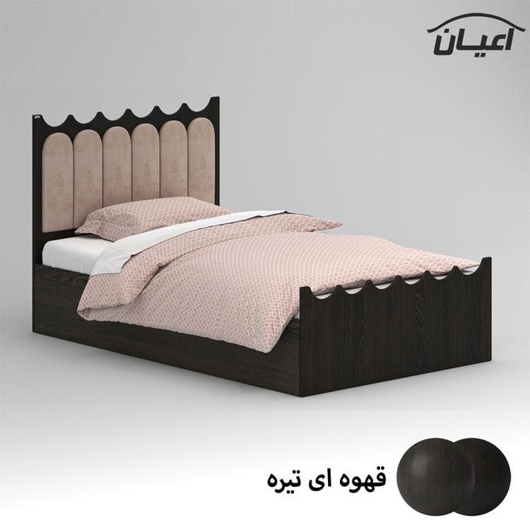 تخت خواب ام دی اف یک نفره کوچیل مدل KL955 سایز 120x200 سانتی متر