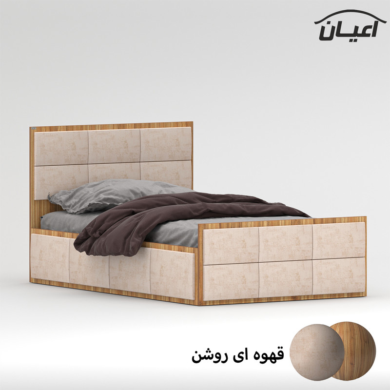تخت خواب یک نفره کوچیل مدل KL841 سایز 120x200 سانتی متر