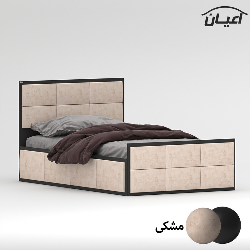 تخت خواب یک نفره کوچیل مدل KL841 سایز 120x200 سانتی متر