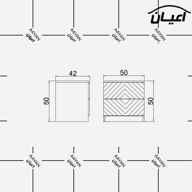 میز پاتختی کوچیل مدل KL448