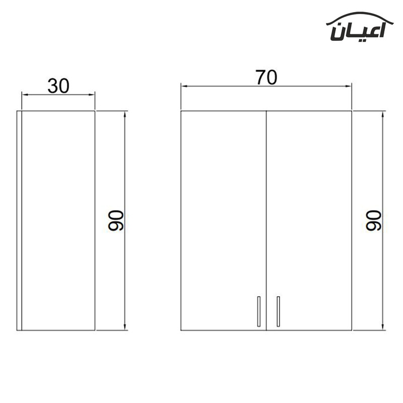 کابینت آشپزخانه کوچیل مدل KL CG17