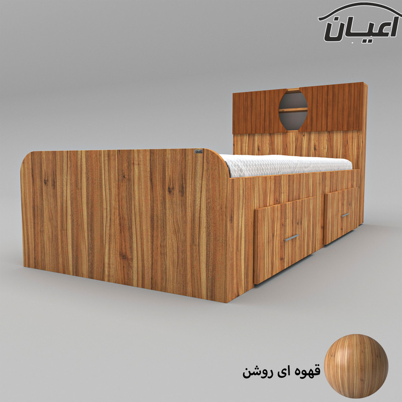 تخت خواب یکنفره کوچیل مدل KL514 سایز 90x200 سانتی متر