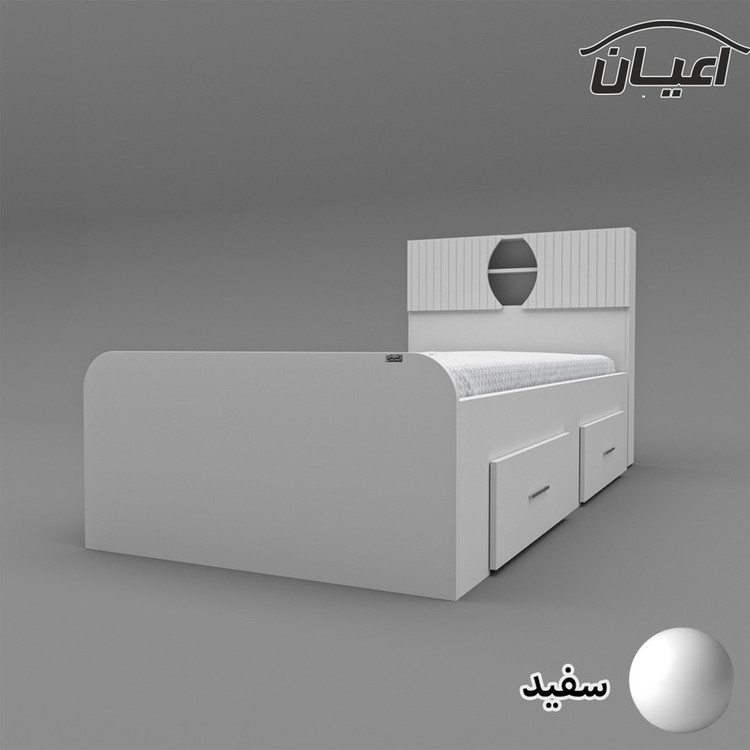 تخت خواب یکنفره کوچیل مدل KL514 سایز 90x200 سانتی متر