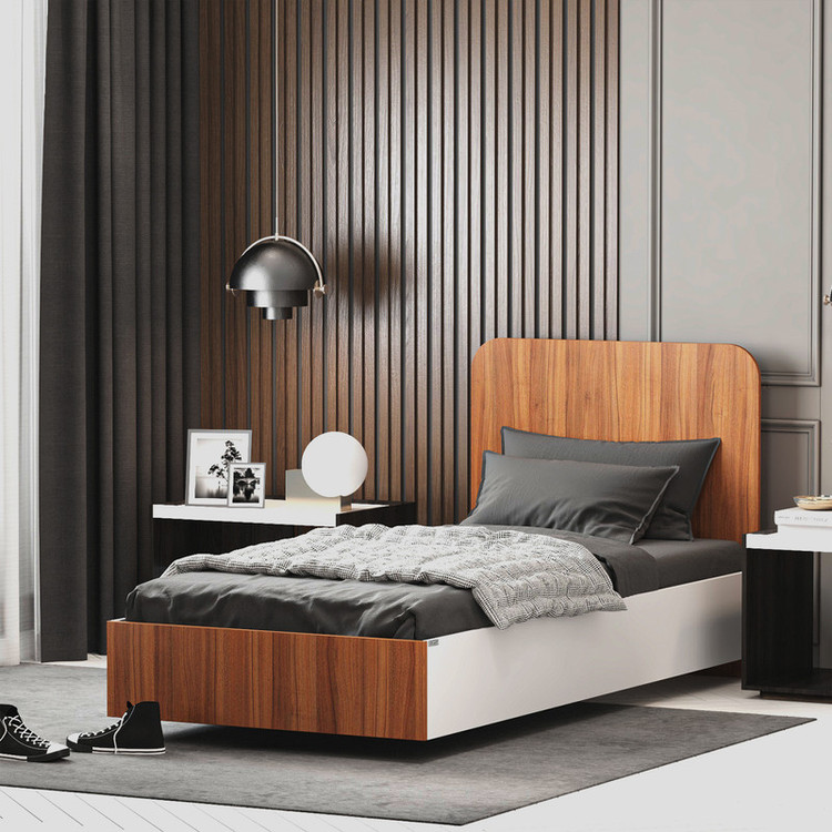 تخت خواب ملامینه یک نفره کوچیل مدل KL910 سایز 80x180 سانتی متر