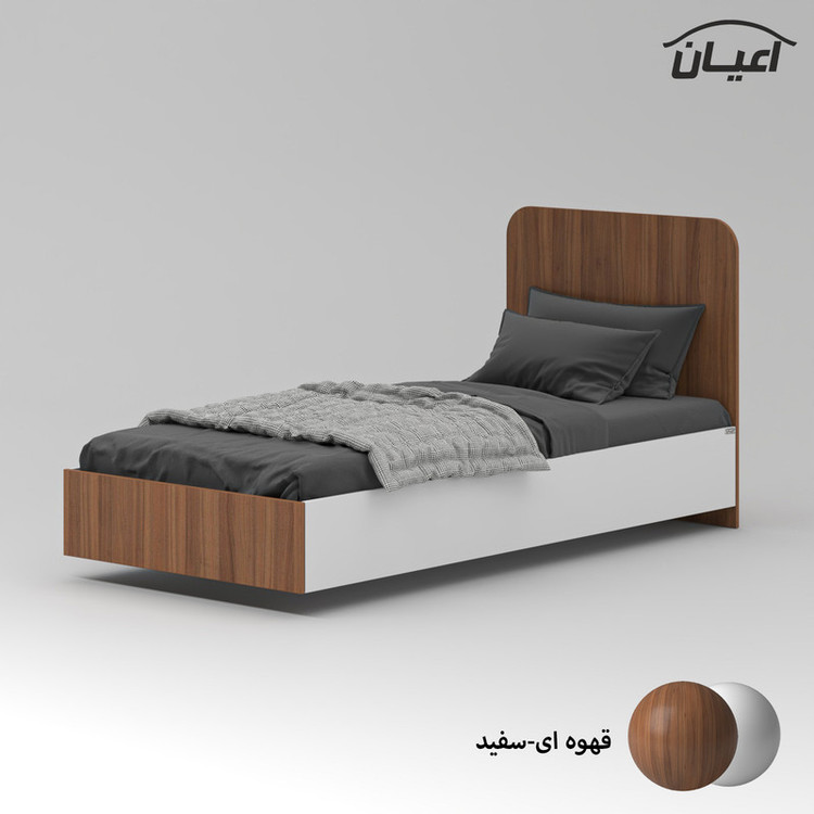 تخت خواب ملامینه یک نفره کوچیل مدل KL910 سایز 80x180 سانتی متر
