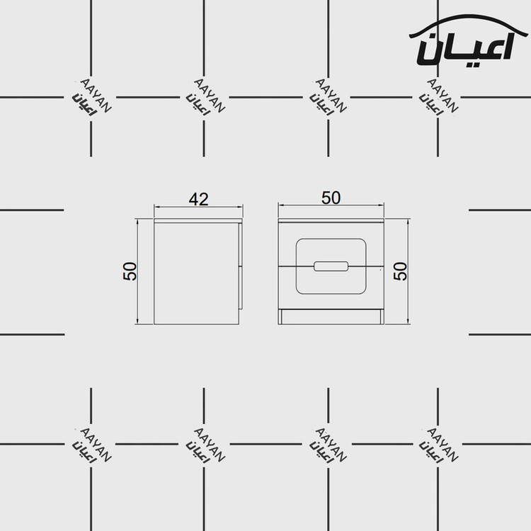 میز پاتختی کوچیل مدل KL447