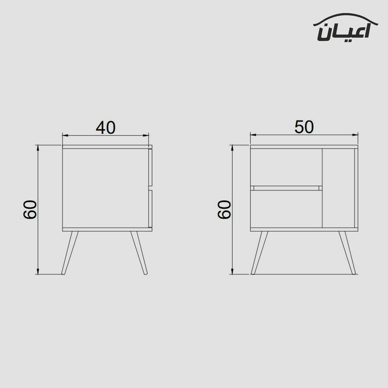 میز پاتختی کوچیل مدل KL410