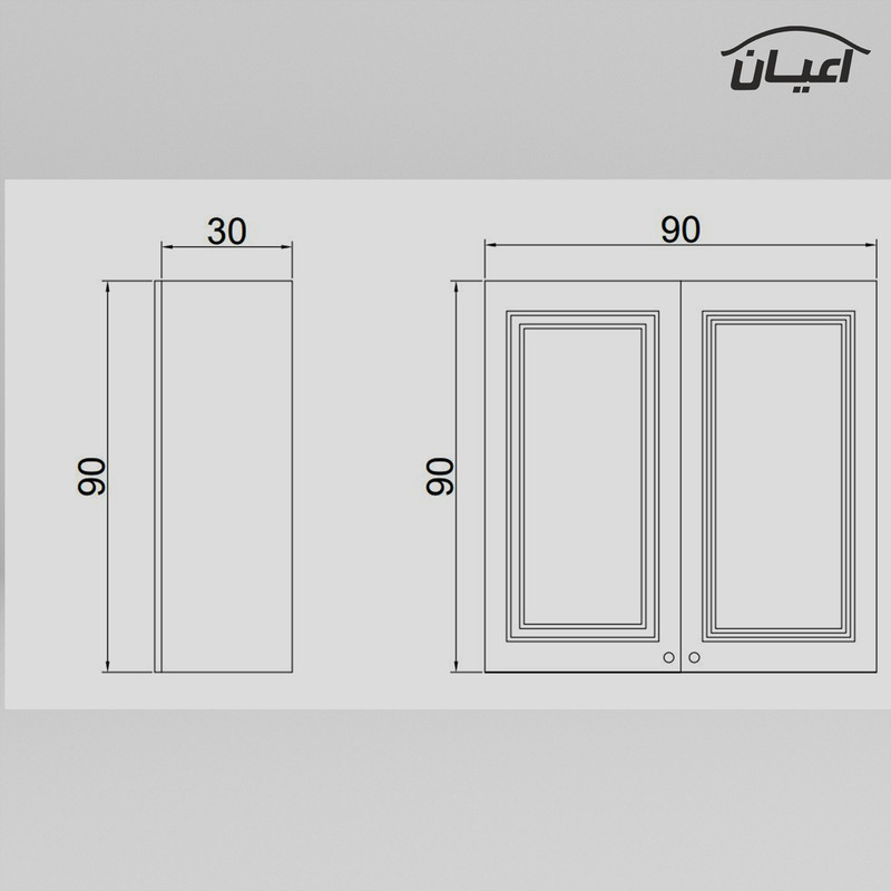 کابینت آشپزخانه کوچیل مدل KL CG24