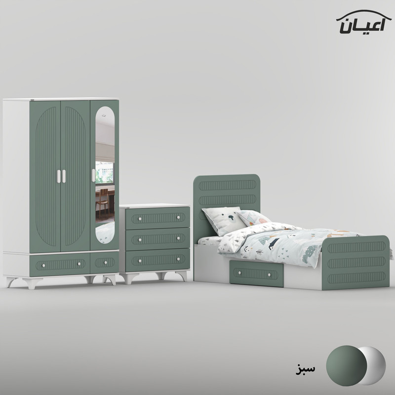 سرویس خواب کودک و نوجوان کوچیل مدل KL1042 مجموعه سه عددی