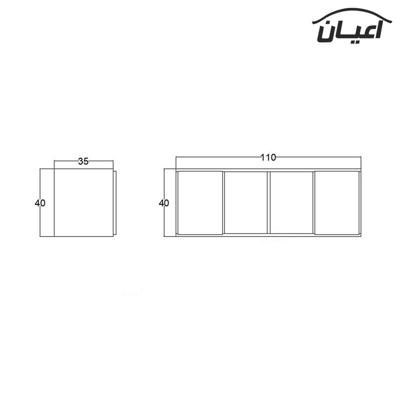 کتابخانه کوچیل مدل KL344
