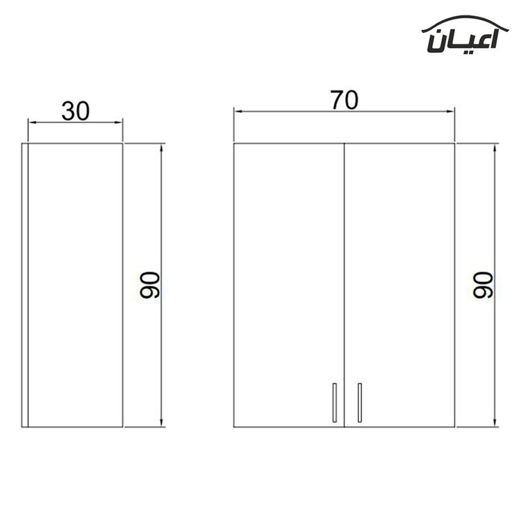 کابینت آشپزخانه کوچیل مدل KL CM17