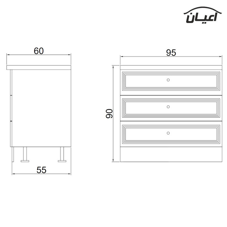 کابینت آشپزخانه کوچیل مدل KL CM21