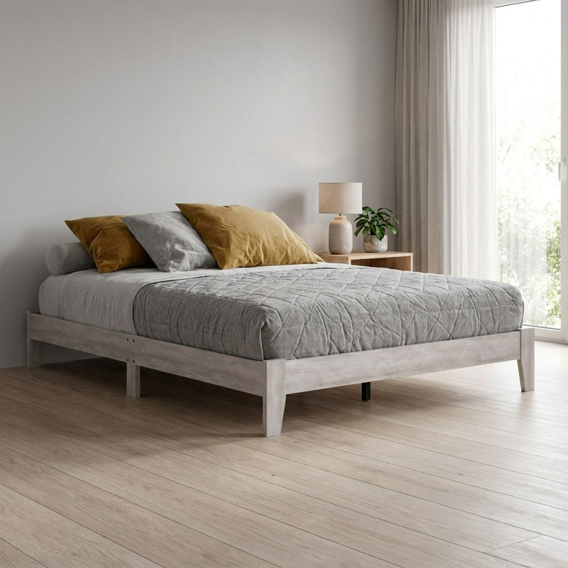 تخت‌خواب ملامینه دو نفره کوچیل مدل Z127 سایز 165 × 207 سانتی‌متر