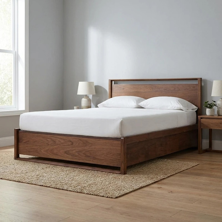 تخت خواب ملامینه دونفره کوچیل مدل Z120 سایز 170×205 سانتی متر