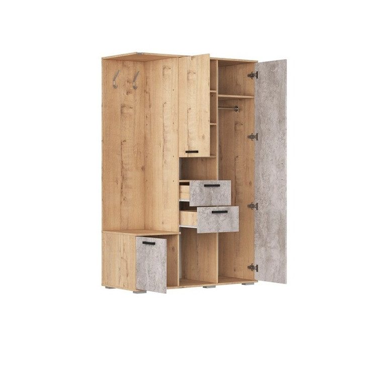 کمد لباس کوچیل مدل L114-MDF طول 135 سانتی متر